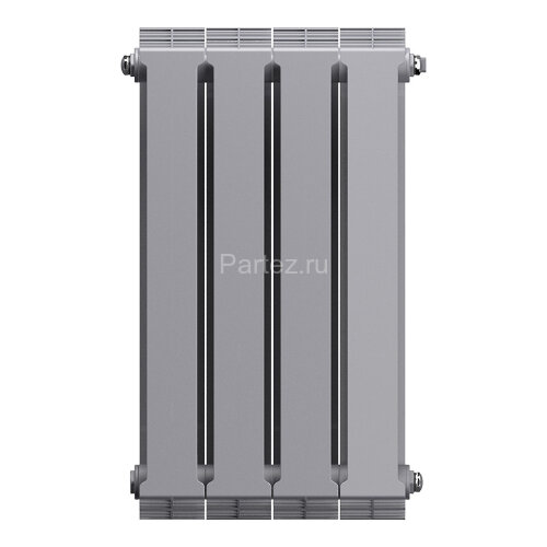 Биметаллический радиатор Royal Thermo PianoForte  500/100-4 (Silver Satin)