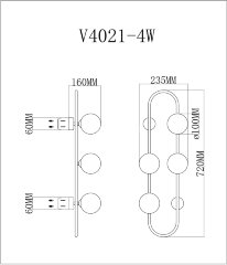 Бра Moderli V4021-4W
