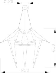 Подвесной светильник Moderli V3071-3PL