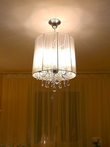 Подвесная люстра Eurosvet 2045/5 хром / белый