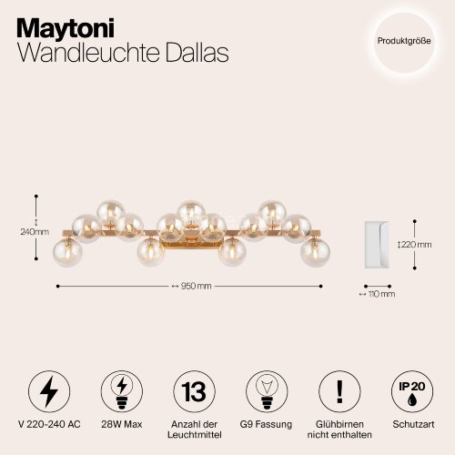 Настенный светильник Maytoni MOD547WL-13G