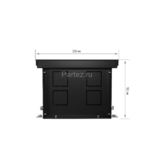 Конвектор внутрипольный Royal Thermo ATRIUM-150/200/1400-DG-U-NA