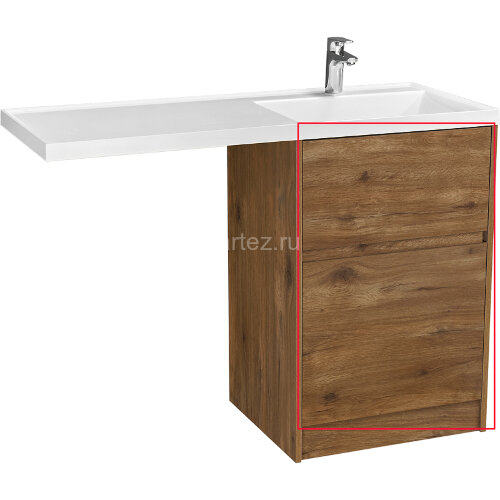 Фасад для тумбы Aquaton Лондри 60 Дуб Рустикальный (1A274801LHDR0)