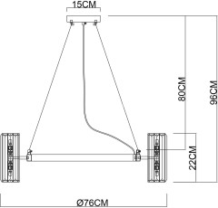 Подвесная люстра Arte Lamp A1049SP-16GO
