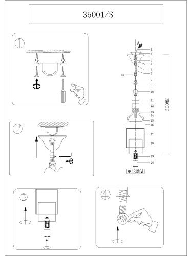 Подвесной светильник Newport 35001/S