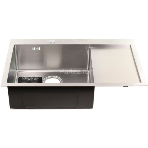 Мойка D7851H-L MELANA ProfLine 3,0/200 САТИН врезная прямоугольная левая D7851H-L