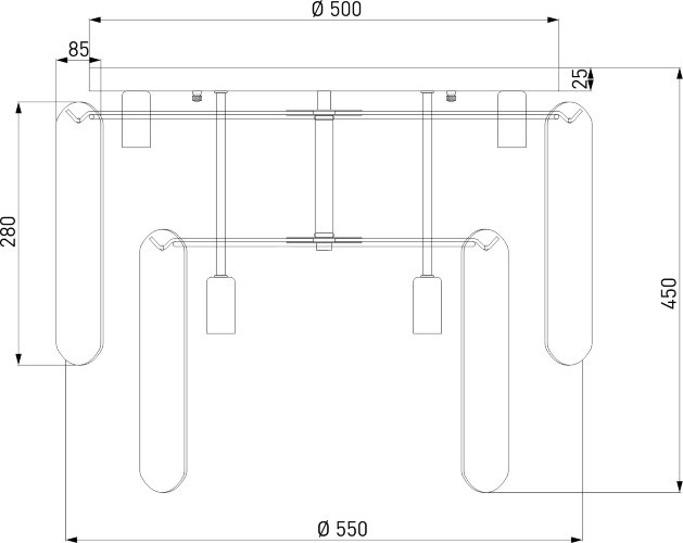 Потолочный светильник Eurosvet 60170 золото