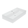 Раковина накладная Sanita Luxe Novel 80 805х423х160 с отверстием под смеситель, белая (NOV80SLWB01)