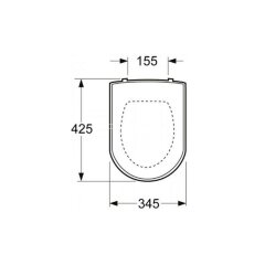 Крышка-сиденье для унитаза Sanita Luxe Amalfi, дюропласт, микролифт, быстросъемное (CS00019220)