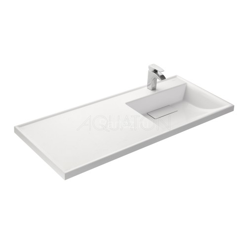 Раковина - столешнца AQUATON Лондри 1200 белая, правая (1A72243KLH010)
