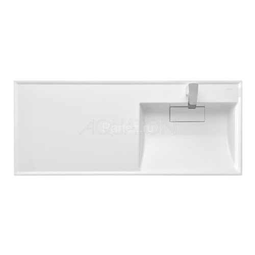 Раковина - столешнца AQUATON Лондри 1200 белая, правая (1A72243KLH010)