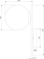 Бра Eurosvet 60147/1 черный