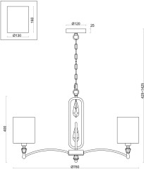 Подвесная люстра Freya FR1007PL-07N