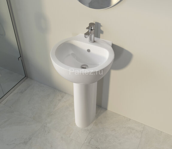 Раковина Sanita Luxe Art Luxe 48, белая (ARTSLWB01)