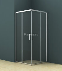 Душевое ограждение Azario SEATTLE 90х90х195 хром, 6мм прозрачное стекло