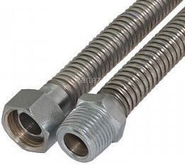 Гибкая подводка для газа сильфонная 3/4" в-н 180 см