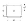 Раковина Geberit VariForm, 50х40 см, белая (500.764.01.2)