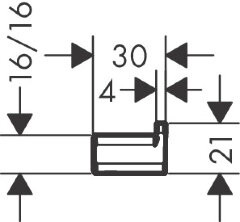 Крючок Hansgrohe AddStoris, Бронза (41742140)