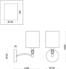 Бра Freya FR1007WL-01N
