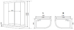 Timo Standart T-1102 R душевая кабина (120*85*220), шт