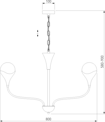 Подвесная люстра Eurosvet 60169/6 никель