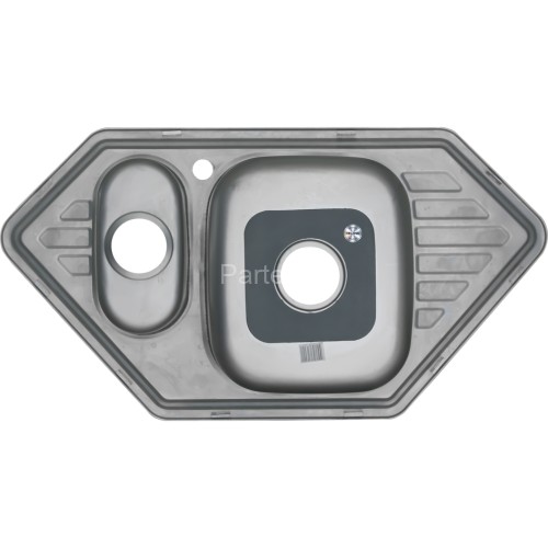 Мойка 9550C MELANA 0,8/180 1,5-я чаша врезная угловая с сифоном (222 С t *7)