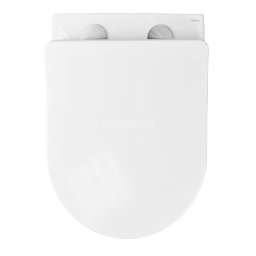 Унитаз подвесной Azario Trevi 495х360х390 безободковый, слив "ТОРНАДО", в комплекте с сидением микро