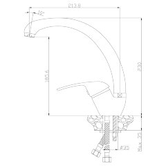 Смеситель Rossinka Y40-23 для кухни