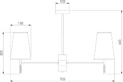 Потолочная люстра Eurosvet 60137/6 хром
