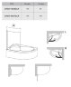 Шторка для ванны распашная Ravak CVSK1 100х150 цвет профиля хром (7QRS0C00Y1)
