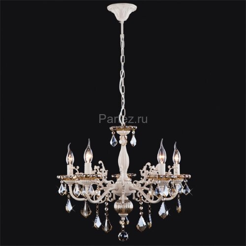 Подвесная люстра Eurosvet 3281/5 белый с золотом