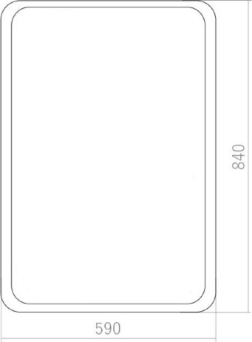 Зеркало AZARIO Мальта-лофт 600х800 рама пластик (ФР-00002427)