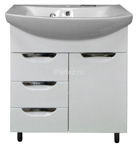 Комплект тумба Loranto Стиль- 70/3 700х860х450 с раковиной Балтика 70 (CS00068934)