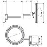 Косметическое зеркало Hansgrohe AddStoris, Хром (41790000)