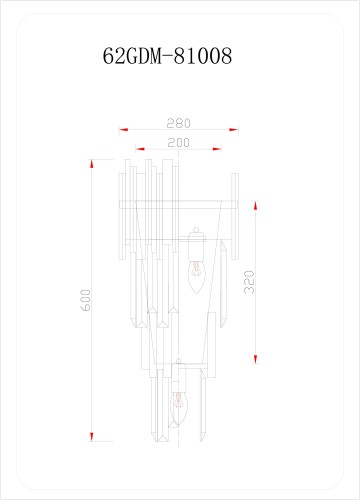 Бра Garda Decor 62GDM-81008