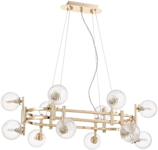 Подвесная люстра Crystal Lux LUXURY SP12L GOLD