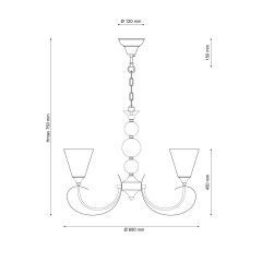 Подвесная люстра Lucia Tucci MANDORIA 099.3