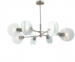 Потолочная люстра iLamp 15598-8 SN+CL