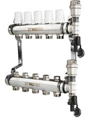 Коллекторная группа НЕРЖ. в сборе 1&quot;х4х3/4&quot;ЕК VALTEC