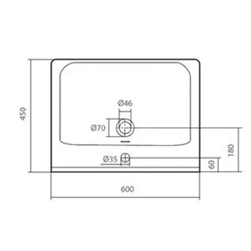 Раковина Santek "Миранда-60", белая (1.WH30.2.421)