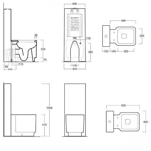 Бачок для унитаза Simas c механизмом слива D20, цвет белый (CT09bi)