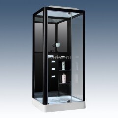 Душевая кабина Loranto Selak CS 126-3A L 90х100х215 см черная