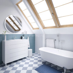 Зеркало AZARIO Перла d1000 -2 подсветка, сенсорный выключатель с функцией диммера, подогрев (LED-000