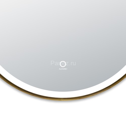 Зеркало AZARIO Diana D600 с подсветкой, сенсорный выключатель с функцией диммера, в алюминиевой раме