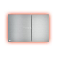 Кнопка смыва Alcadrain, с подсветкой, alunox матовый