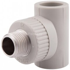 Тройник комбинированный PPR-НР D32х1" Ekoplastik