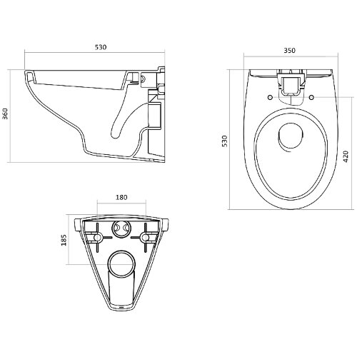 ПЭК унитаз с инсталляцией Santek Бореаль с сиденьем "Микролифт" и черной матовой клавишей смыва (1WH