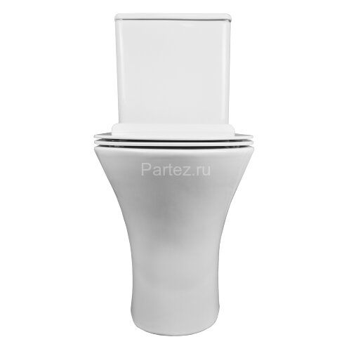 Унитаз-компакт Azario FRETTA ROUND N 340х650х770 напольный, безободковый, c быстросьемным сиденьем м