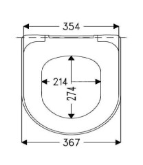 Крышка-сиденье для унитаза Haro Вэйв крепление микролифт с эксцентриком, белое (520279)