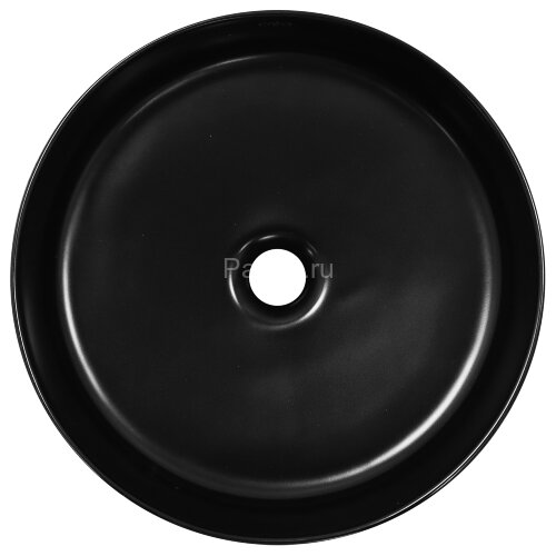 Раковина-чаша Creo Ceramique 400х400х120 накладная, круглая, керамика, черный матовый (PU3100MBK)